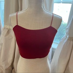 Apple Tree womans size small crop top with straps.